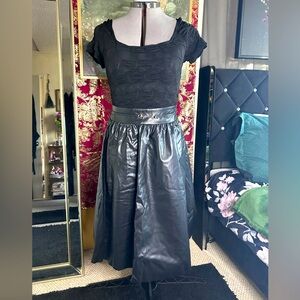 Gothic Pleather Skirt